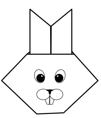 Çocuklar İçin  Origami Şablonu  
