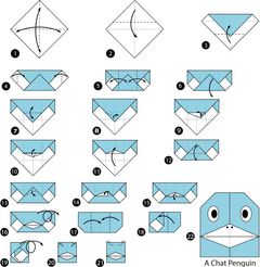 Çocuklar İçin  Origami Şablonu  