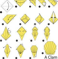 Çocuklar İçin  Origami Şablonu  