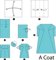 Çocuklar İçin  Origami Şablonu  