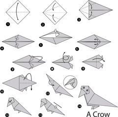 Çocuklar İçin  Origami Şablonu  