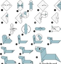 Çocuklar İçin  Origami Şablonu  