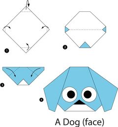 Çocuklar İçin  Origami Şablonu  