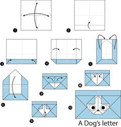Çocuklar İçin  Origami Şablonu  