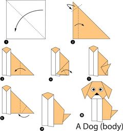 Çocuklar İçin  Origami Şablonu  