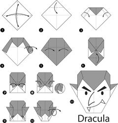 Çocuklar İçin  Origami Şablonu  