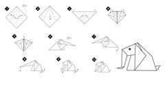 Çocuklar İçin  Origami Şablonu  