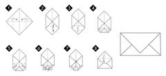 Çocuklar İçin  Origami Şablonu  