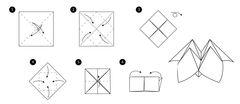 Çocuklar İçin  Origami Şablonu  