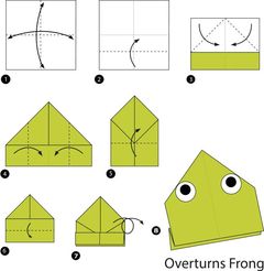 Çocuklar İçin  Origami Şablonu  
