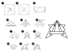 Çocuklar İçin  Origami Şablonu  