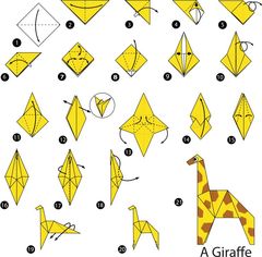 Çocuklar İçin  Origami Şablonu  