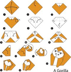 Çocuklar İçin  Origami Şablonu  