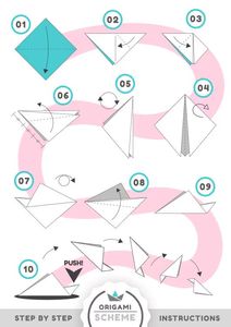 Çocuklar İçin  Origami Şablonu  