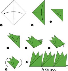 Çocuklar İçin  Origami Şablonu  