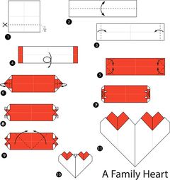 Çocuklar İçin  Origami Şablonu  