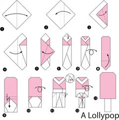 Çocuklar İçin  Origami Şablonu  