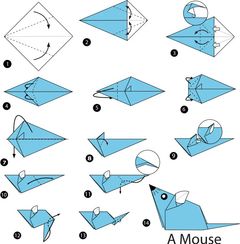 Çocuklar İçin  Origami Şablonu  