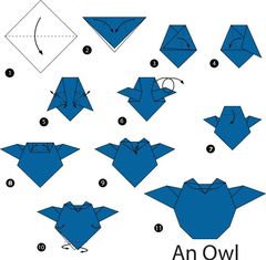 Çocuklar İçin  Origami Şablonu  