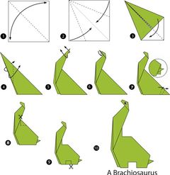 Çocuklar İçin  Origami Şablonu  