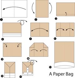 Çocuklar İçin  Origami Şablonu  