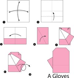 Çocuklar İçin  Origami Şablonu  