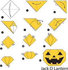 Çocuklar İçin  Origami Şablonu  