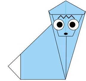 Çocuklar İçin  Origami Şablonu  