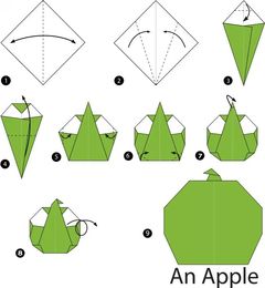 Çocuklar İçin  Origami Şablonu  