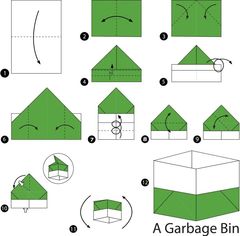 Çocuklar İçin  Origami Şablonu  