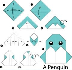 Çocuklar İçin  Origami Şablonu  