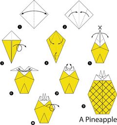Çocuklar İçin  Origami Şablonu  