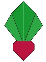 Çocuklar İçin  Origami Şablonu  