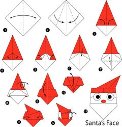 Çocuklar İçin  Origami Şablonu  