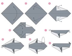 Çocuklar İçin  Origami Şablonu  