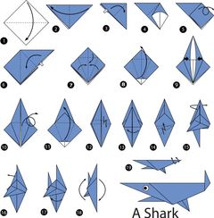Çocuklar İçin  Origami Şablonu  