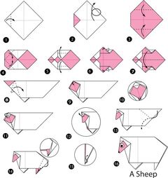 Çocuklar İçin  Origami Şablonu  