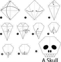 Çocuklar İçin  Origami Şablonu  