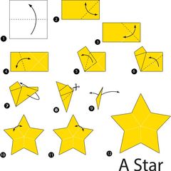 Çocuklar İçin  Origami Şablonu  