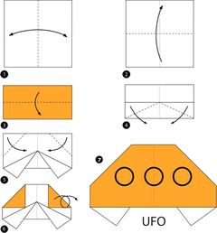 Çocuklar İçin  Origami Şablonu  