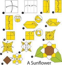 Çocuklar İçin  Origami Şablonu  