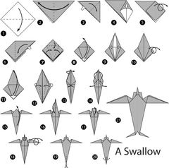 Çocuklar İçin  Origami Şablonu  
