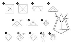 Çocuklar İçin  Origami Şablonu  