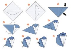 Çocuklar İçin  Origami Şablonu  