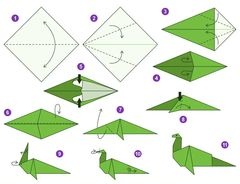 Çocuklar İçin  Origami Şablonu  