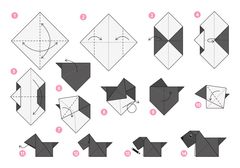 Çocuklar İçin  Origami Şablonu  