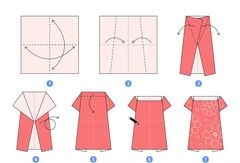 Çocuklar İçin  Origami Şablonu  