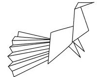 Çocuklar İçin  Origami Şablonu  