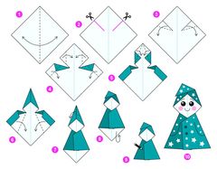 Çocuklar İçin  Origami Şablonu  