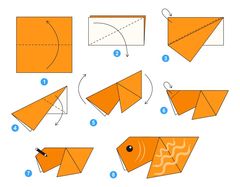 Çocuklar İçin  Origami Şablonu  